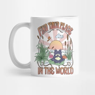 "Find Your Place in the World" Yogi Frog Mug